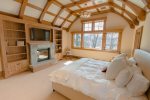 BR 1- King Master Suite with TV, Gas Fireplace, Baldy Views